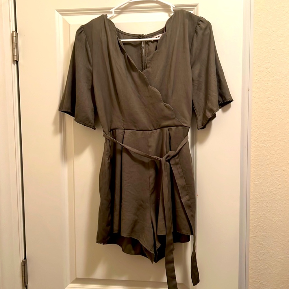 Olive green Romper